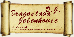 Dragoslava Jelenković vizit kartica